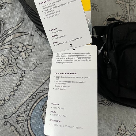 NEW with tags Marmot Kompressor Waist Pack Black rare - Picture 7 of 14